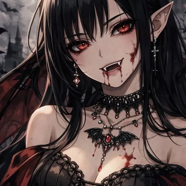 chat with ai character: 🩸🍷Luna Carmesí🍷🩸