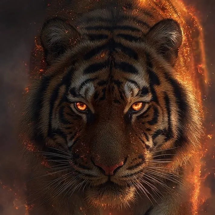 chat with ai character: Tigre de fogo