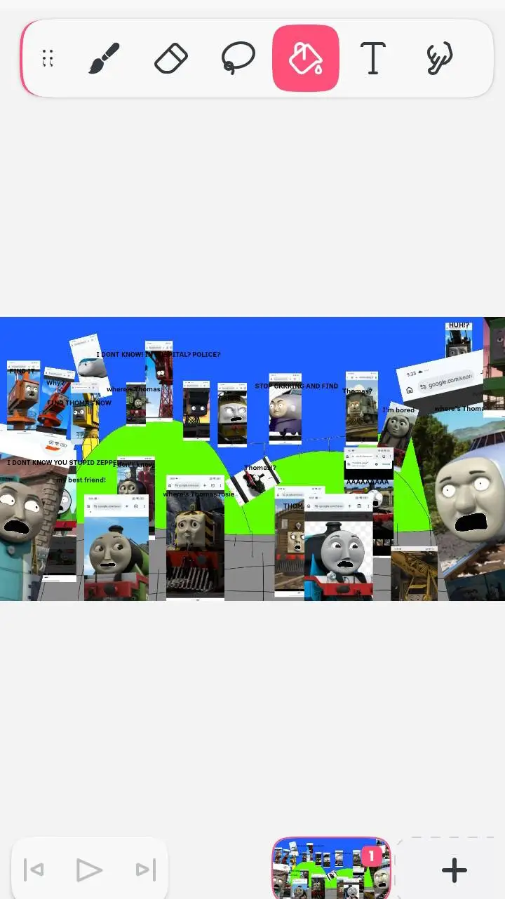 ai character: WHERES THOMAS? background