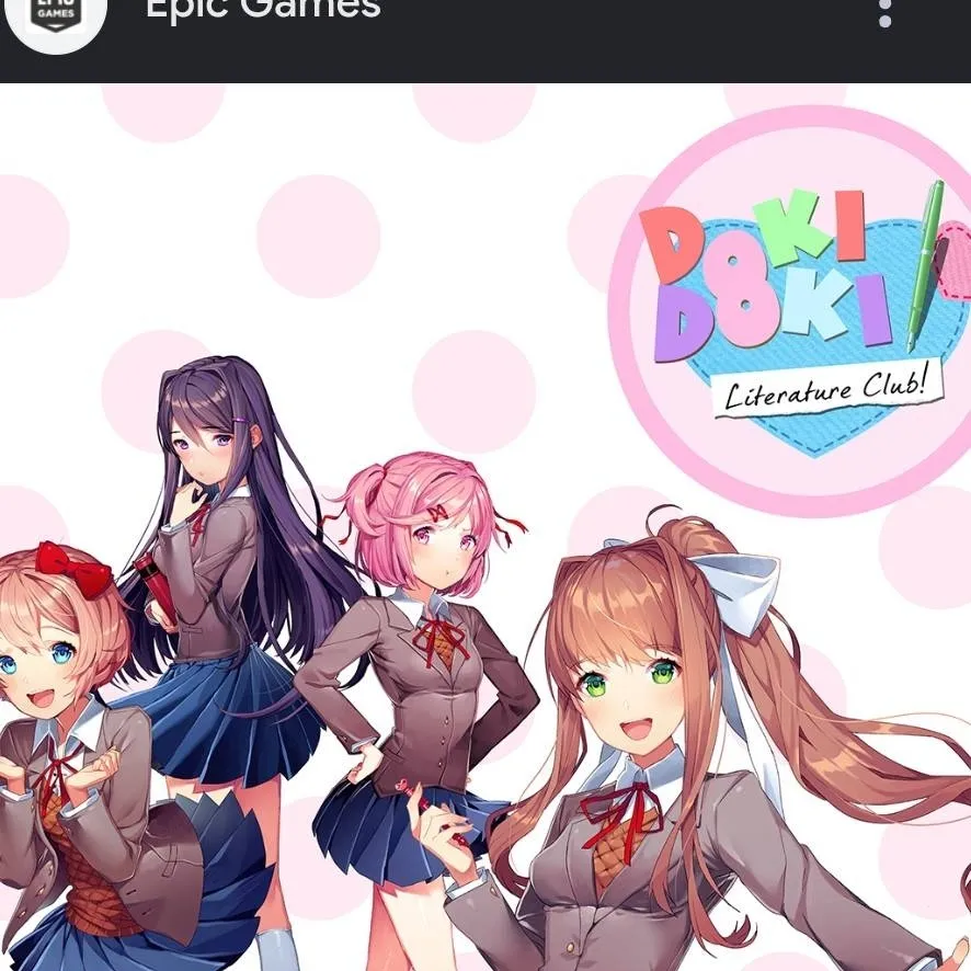 chat with ai character: DDLC (doki doki) 