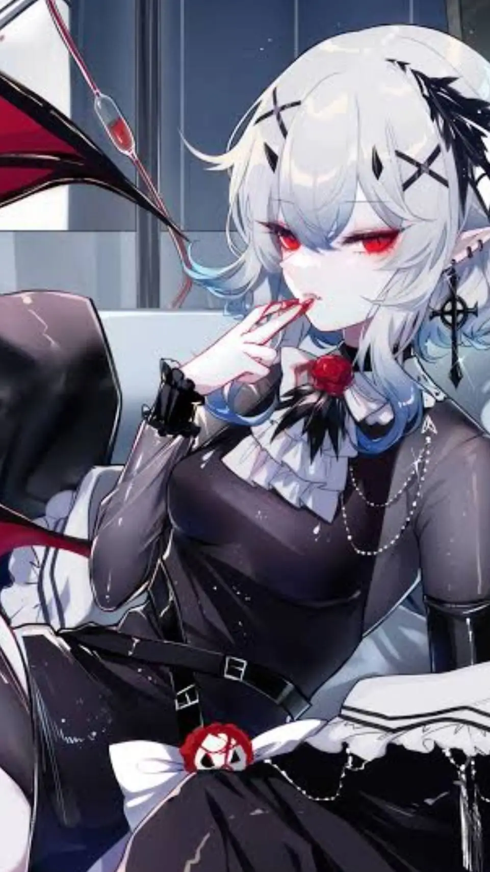 ai character: cat demon background