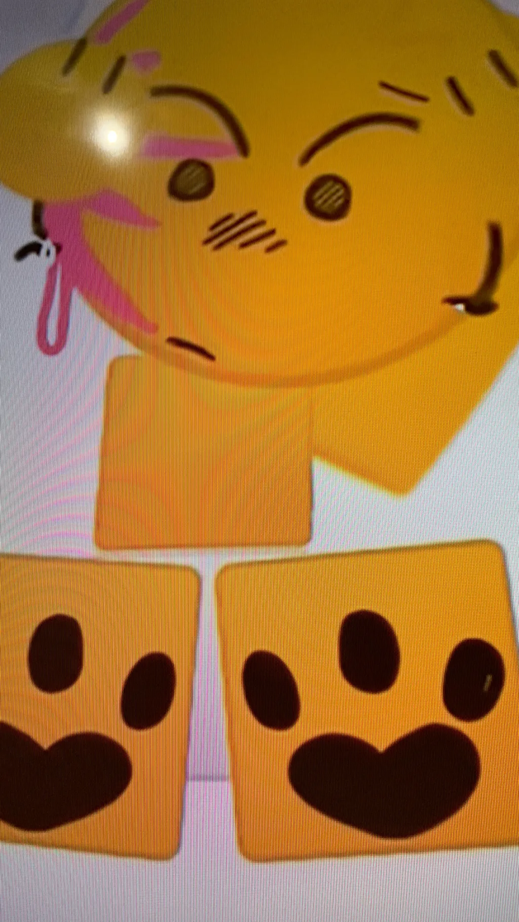 ai character: Emoji cat abuse background