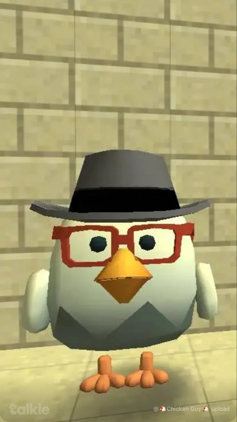 ai character: Chicken gun vs cat background