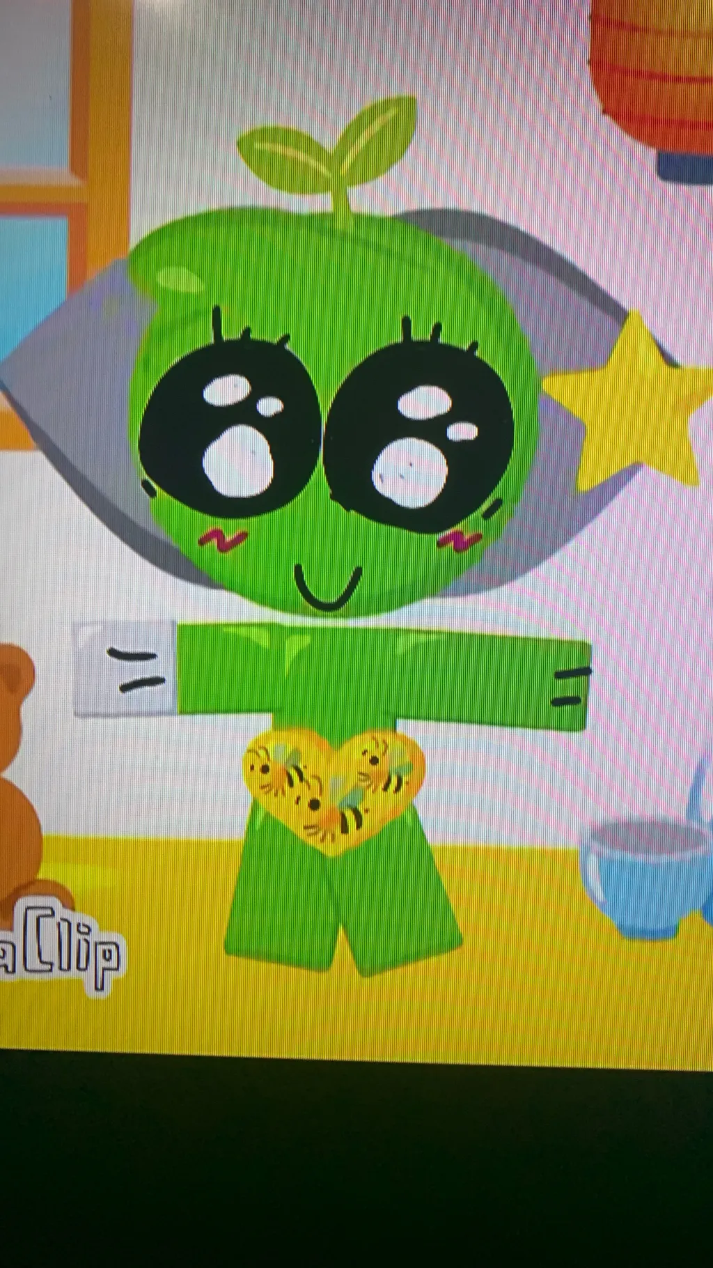 ai character: Emoji cat Larry background