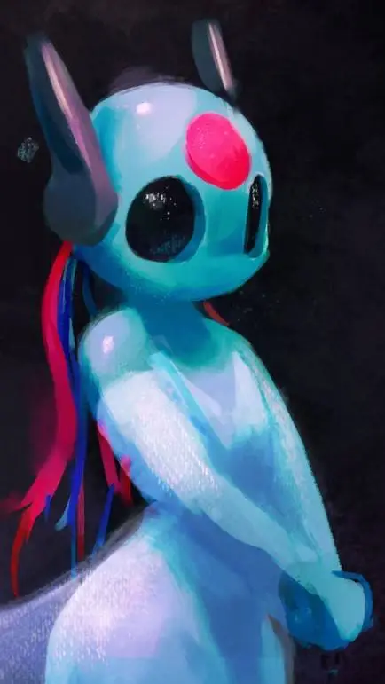 ai character: Looks to the Moon background