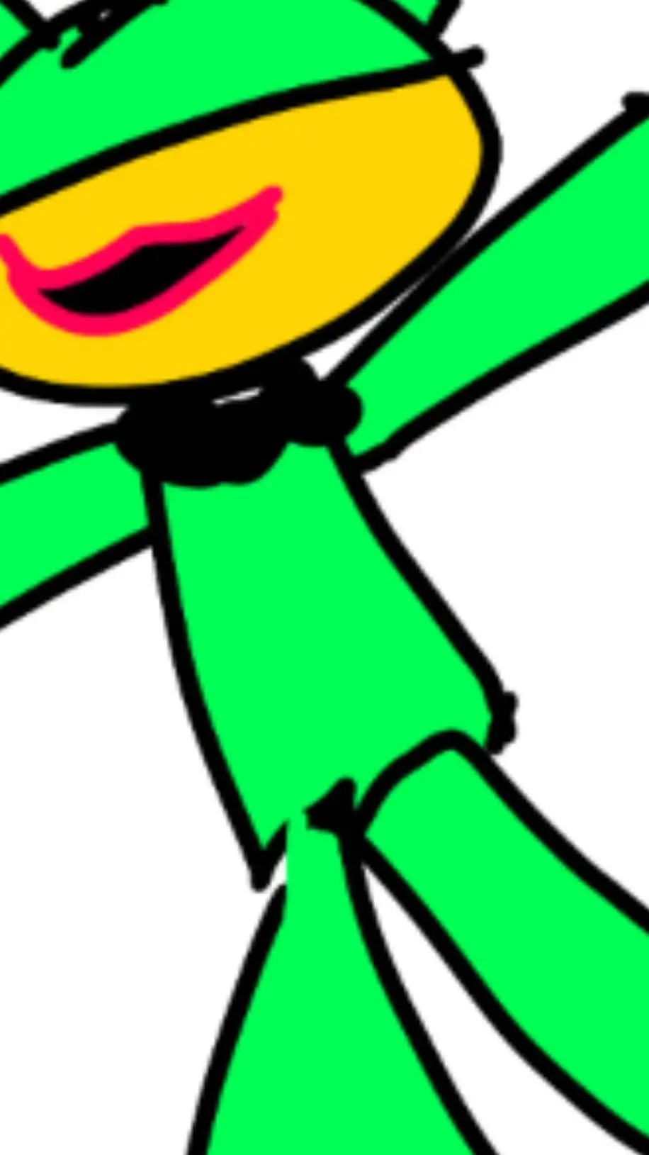 ai character: mr frog xd background