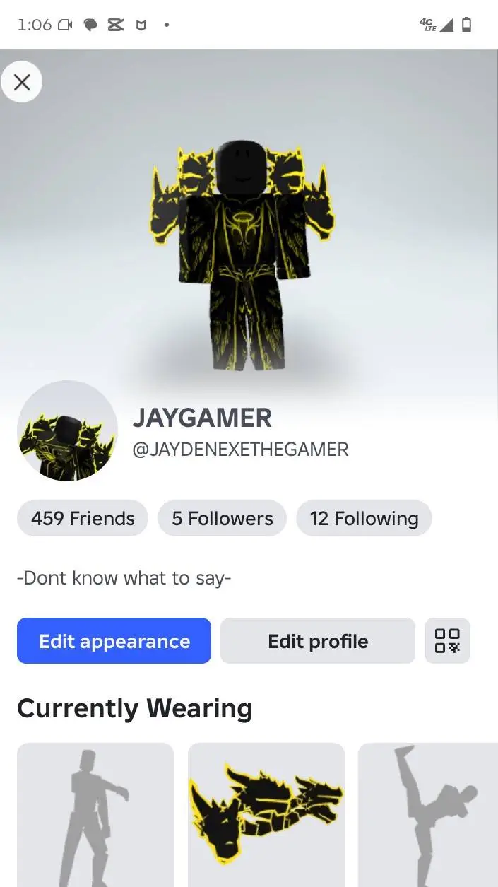 ai character: JAYGAMER background