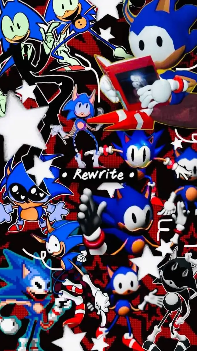 ai character: Rewrite Sonic background