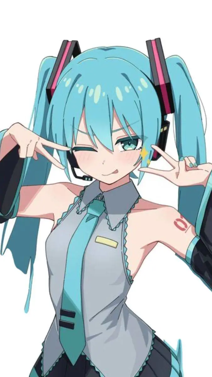 ai character: hatsune miku background