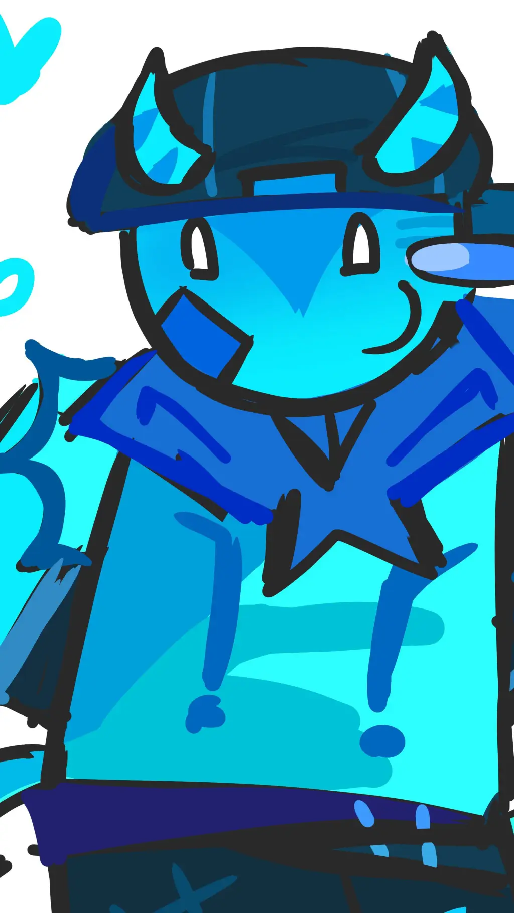 ai character: bluuded🗣️ background
