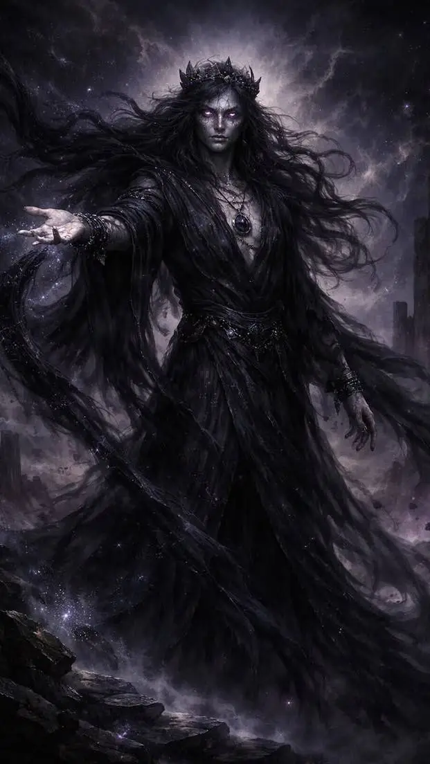 ai character: The Dark Sovereign background