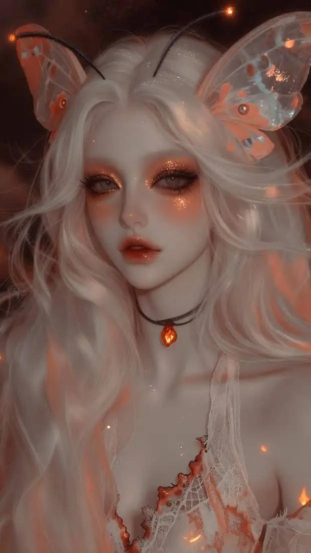ai character: Amber background