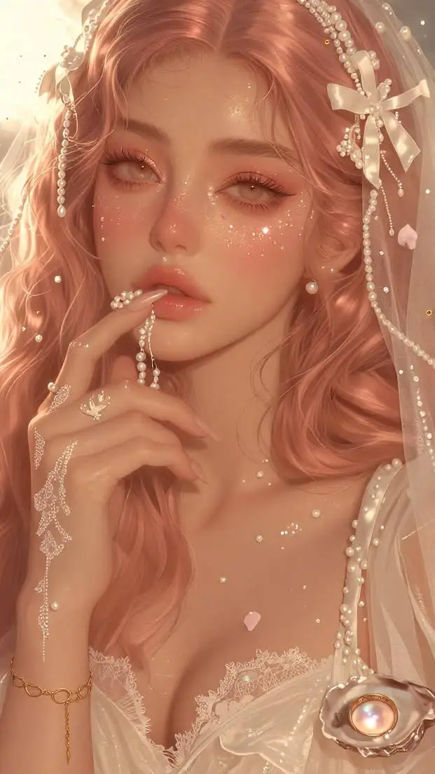 ai character: Blush background