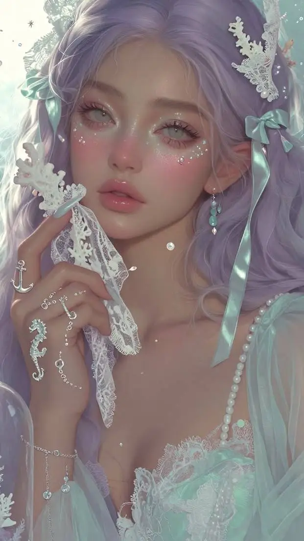 ai character: 🪻Lavendar🪻 background