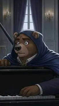 ai character: Bear Burglar  background