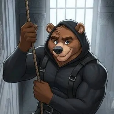 chat with ai character: Bear Burglar 