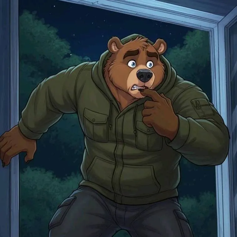 chat with ai character: Bear Burglar 