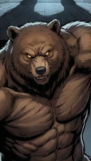 ai character: Bear Burglar  background