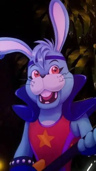 ai character: Glamrock Bonnie  background
