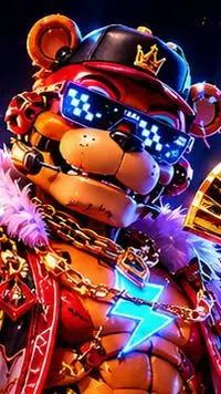 ai character: Glamrock Freddy  background