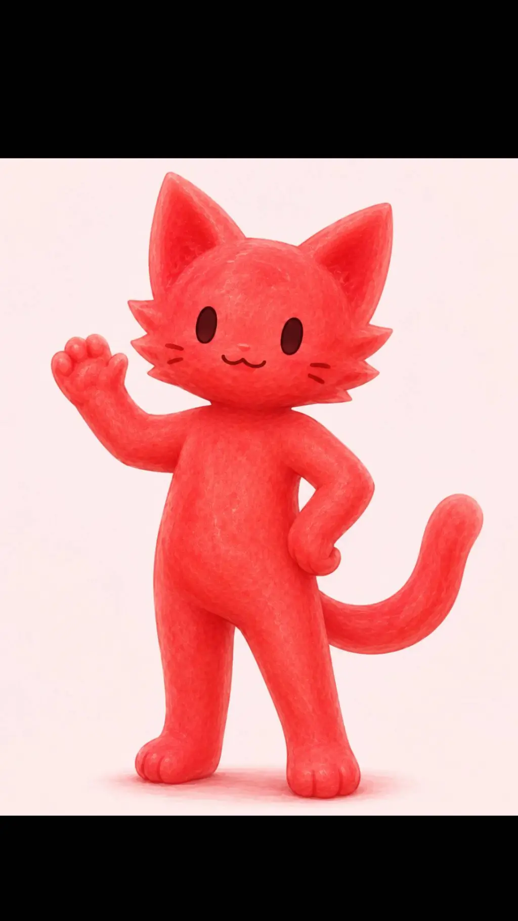 ai character: watermelon cat background