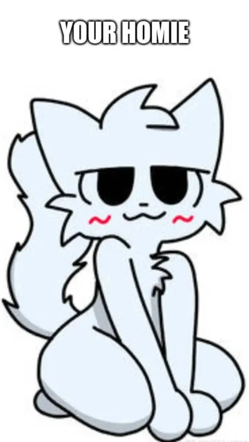 ai character: silly cat background