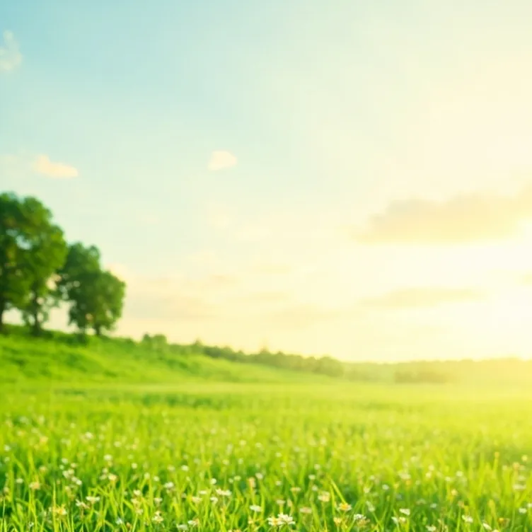 chat with ai character: empty green field