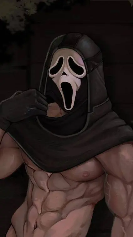 ai character: GHOST FACE 👻 background