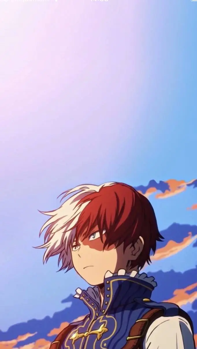 ai character: Shoto Todoroki  background