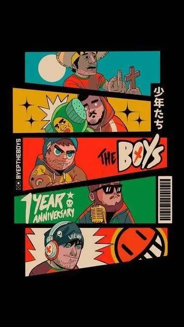 ai character: THE BOYS!  background