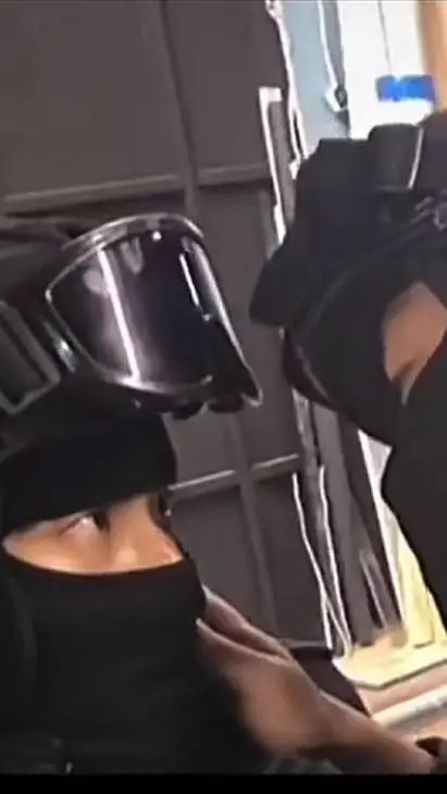 ai character: you caught them.  background