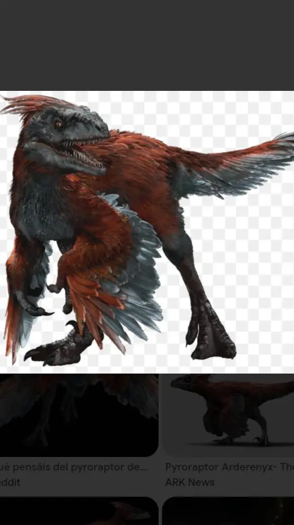 ai character: pyroraptor x piro background