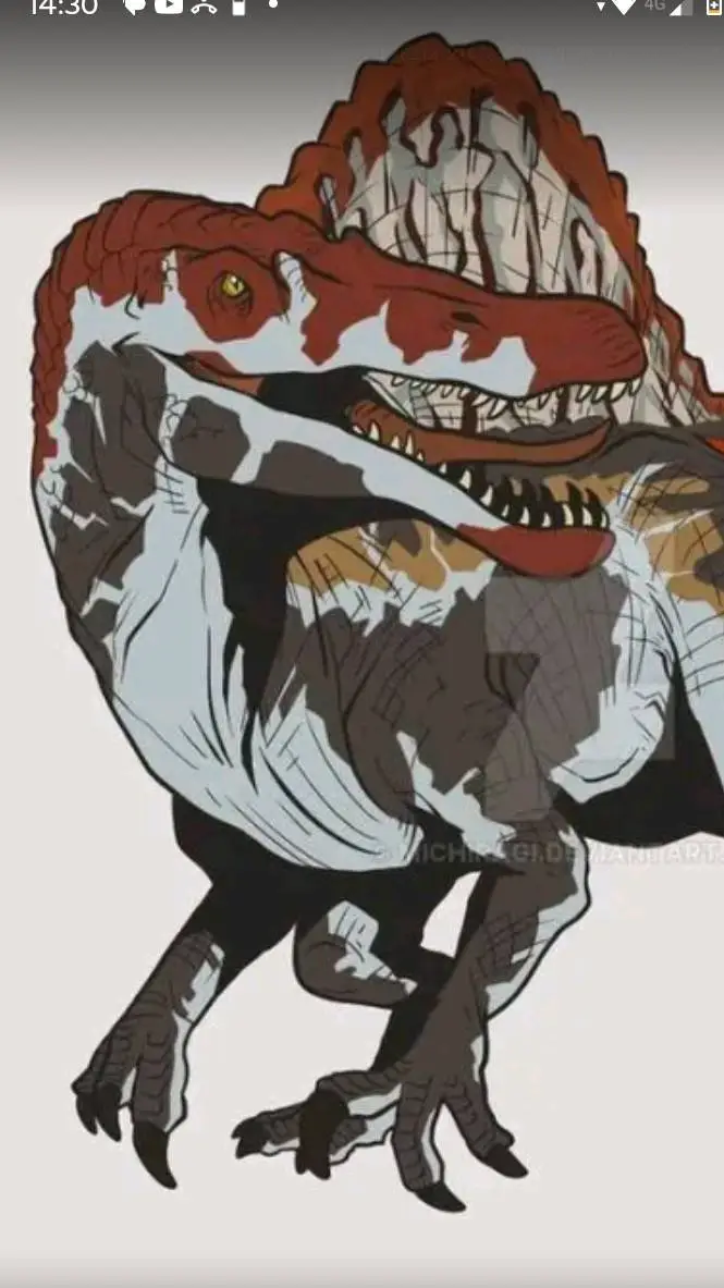 ai character: Blue x indoraptor  background