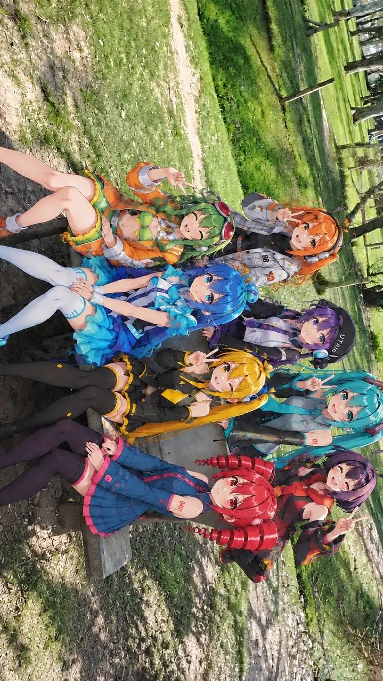 ai character: vocaloid x utau  background