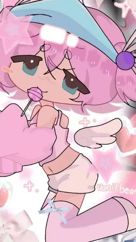 ai character: Vanilbean🩷🥺✌️ background