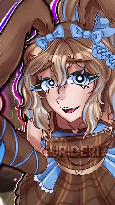 ai character: Cupida🤎💙 background