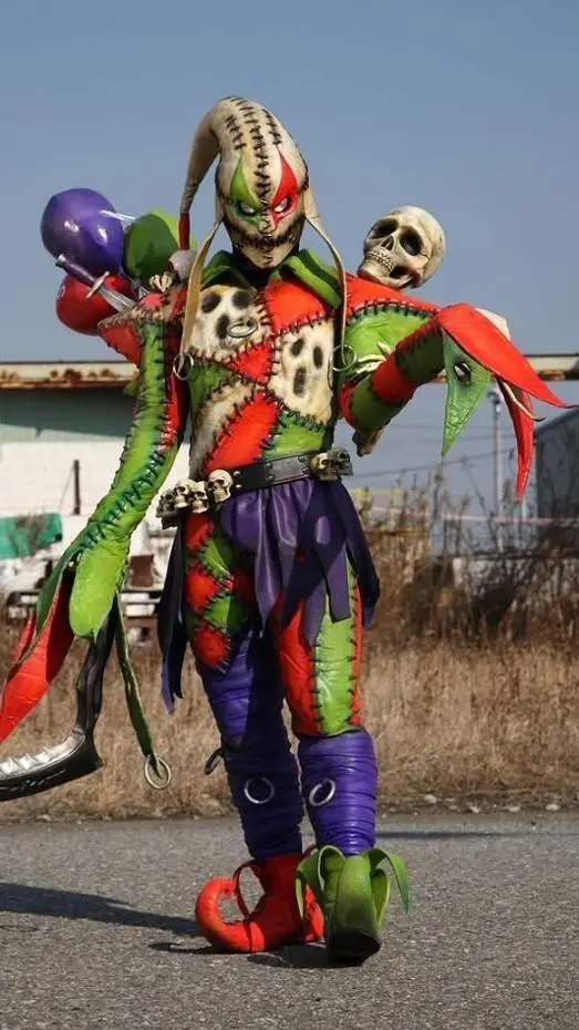 ai character: Clown Imagin, hall background