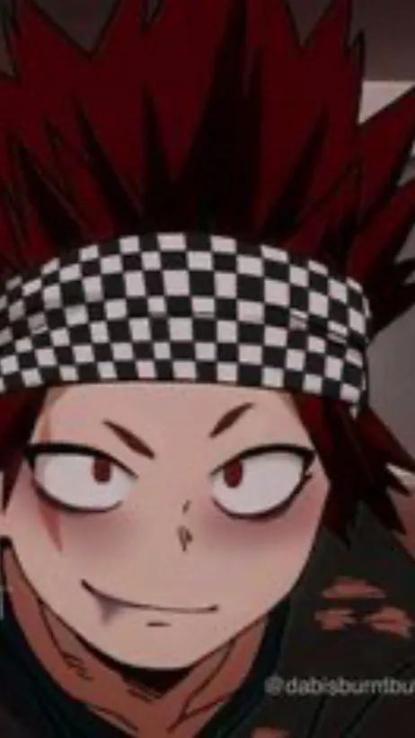 ai character: Kiribaku poly background