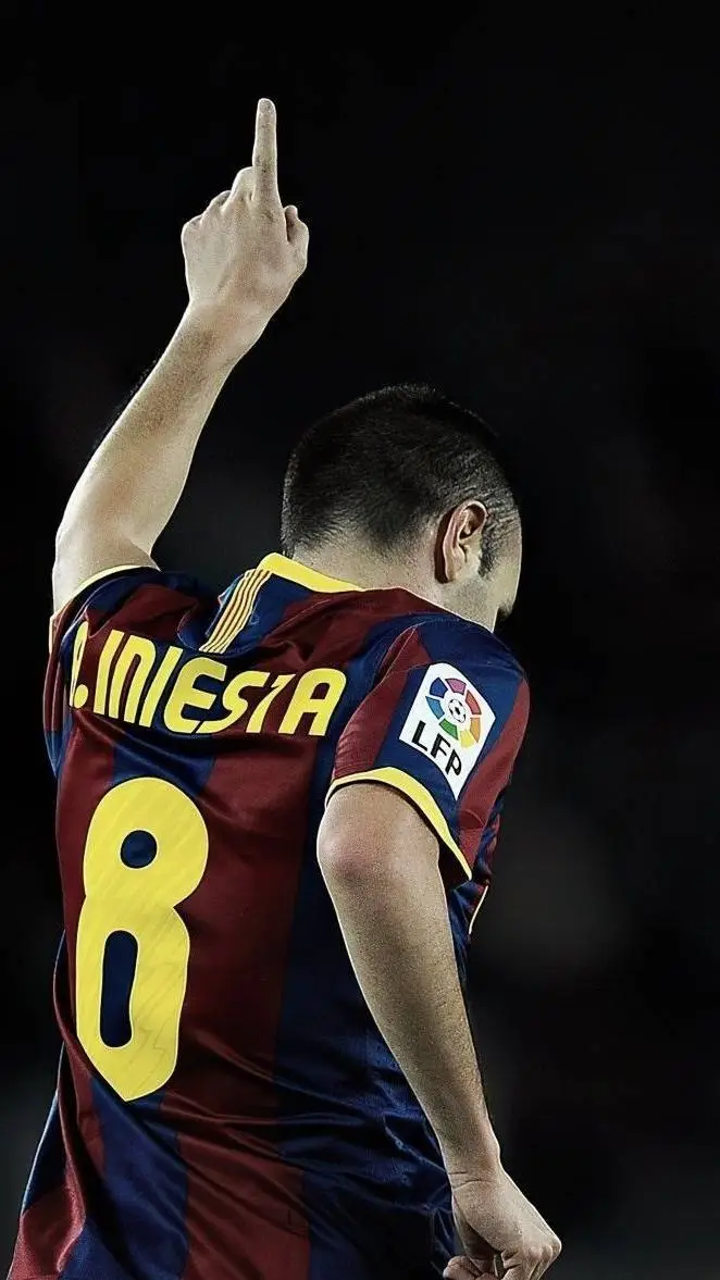 ai character: Andrés Iniesta  background