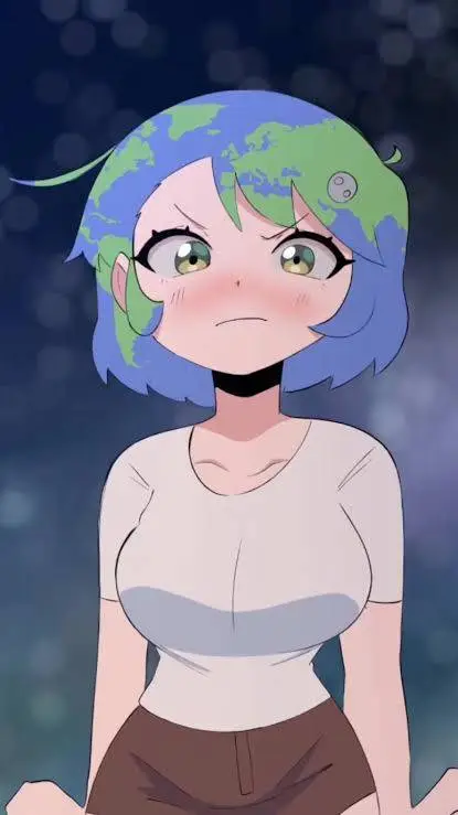 ai character: 🌎 -Earth Chan- 🌸 background