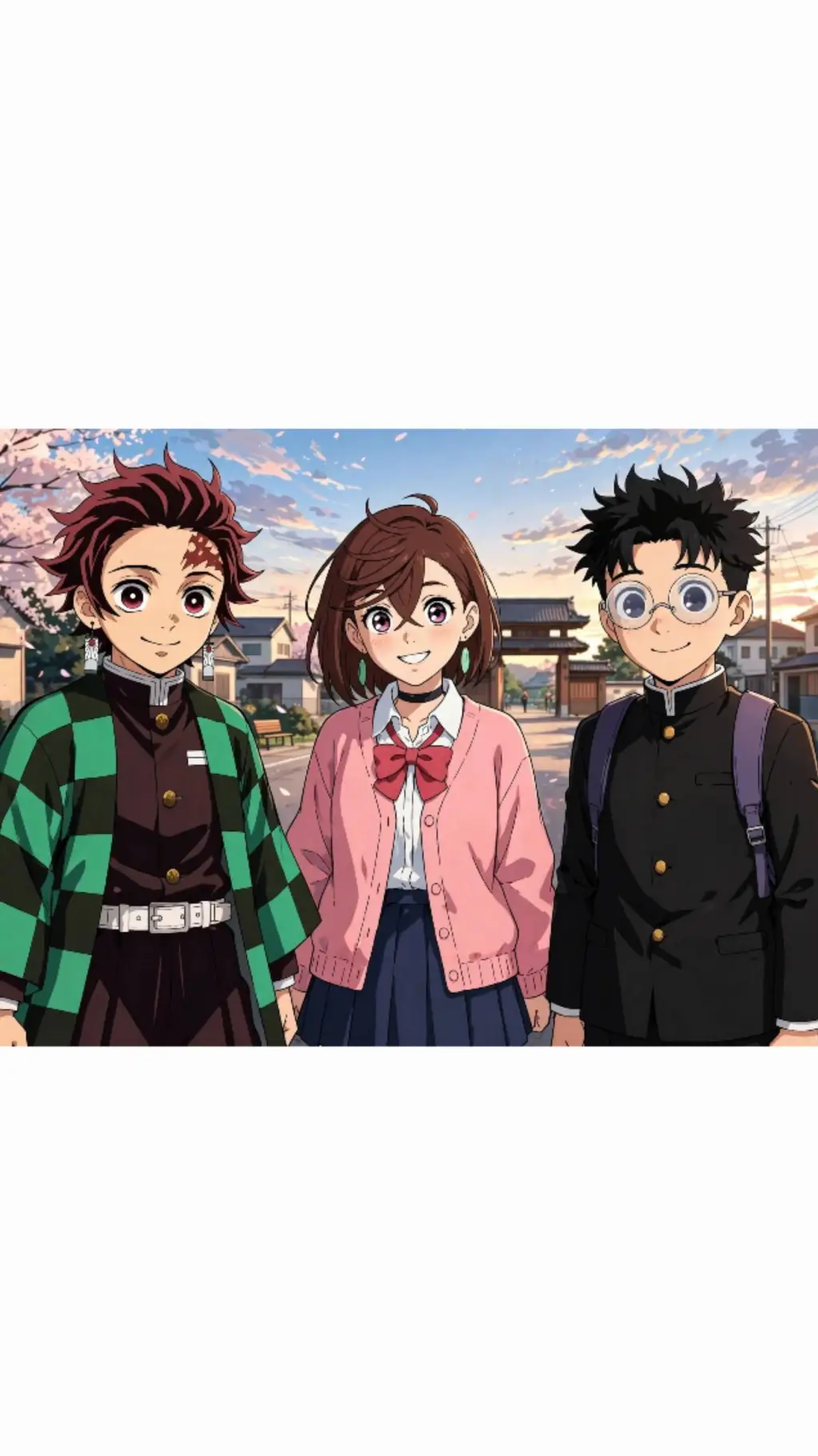 ai character: ddd x kny  background