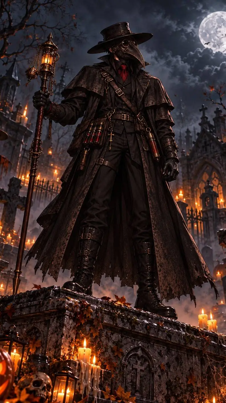 ai character: 🎃Speakerman135🎃 background