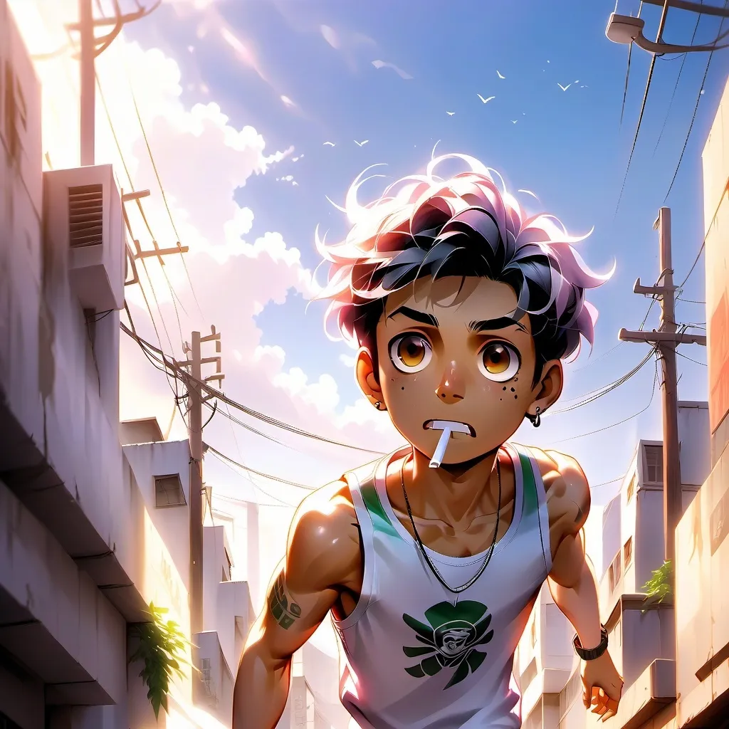 chat with ai character: favela au brésil