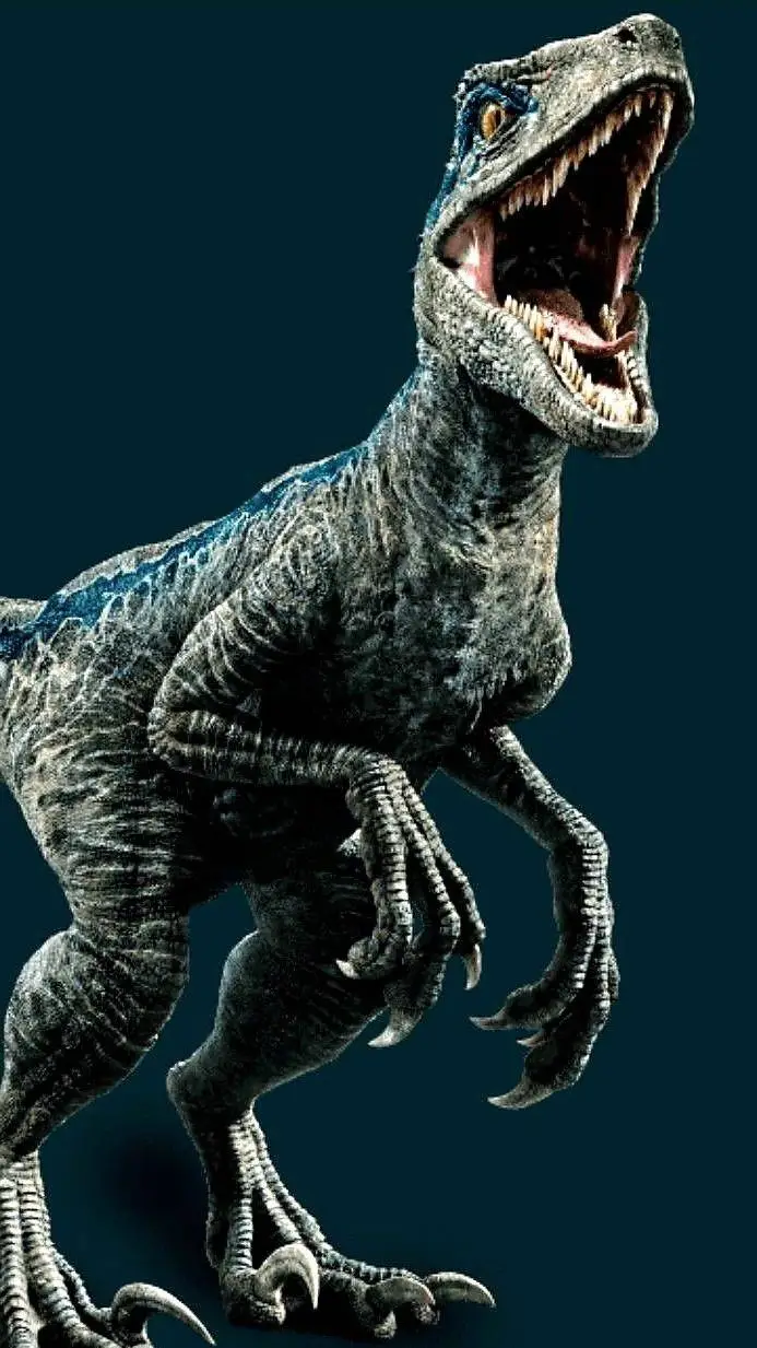 ai character: Blue x indoraptor  background