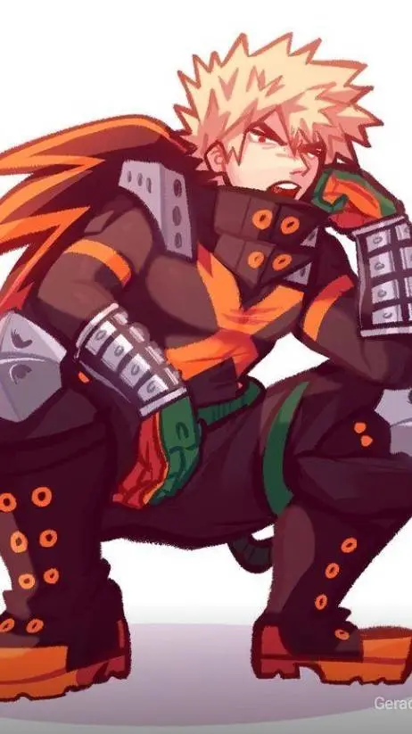 ai character: Bakugo 💥💥💥💢 background