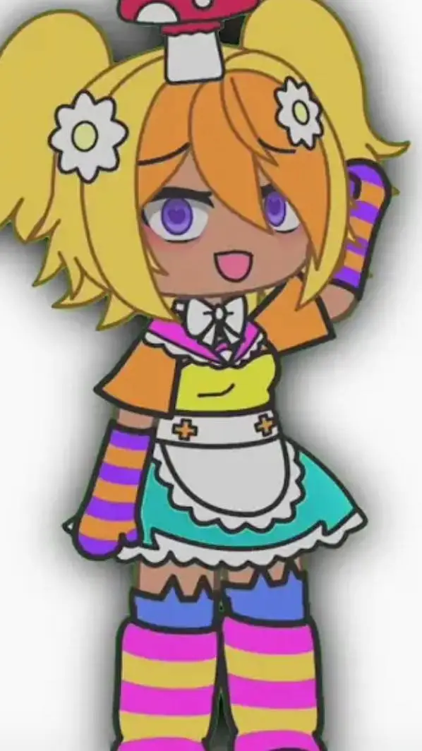 ai character: kny in kidcore  background