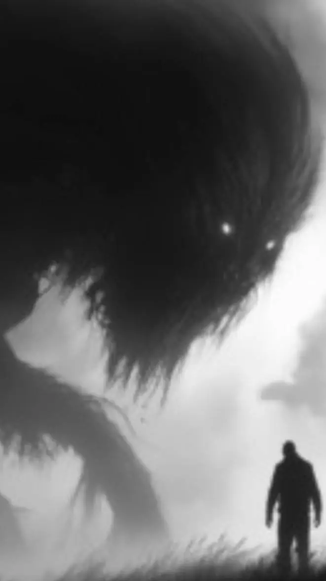 ai character: shadowy figure background