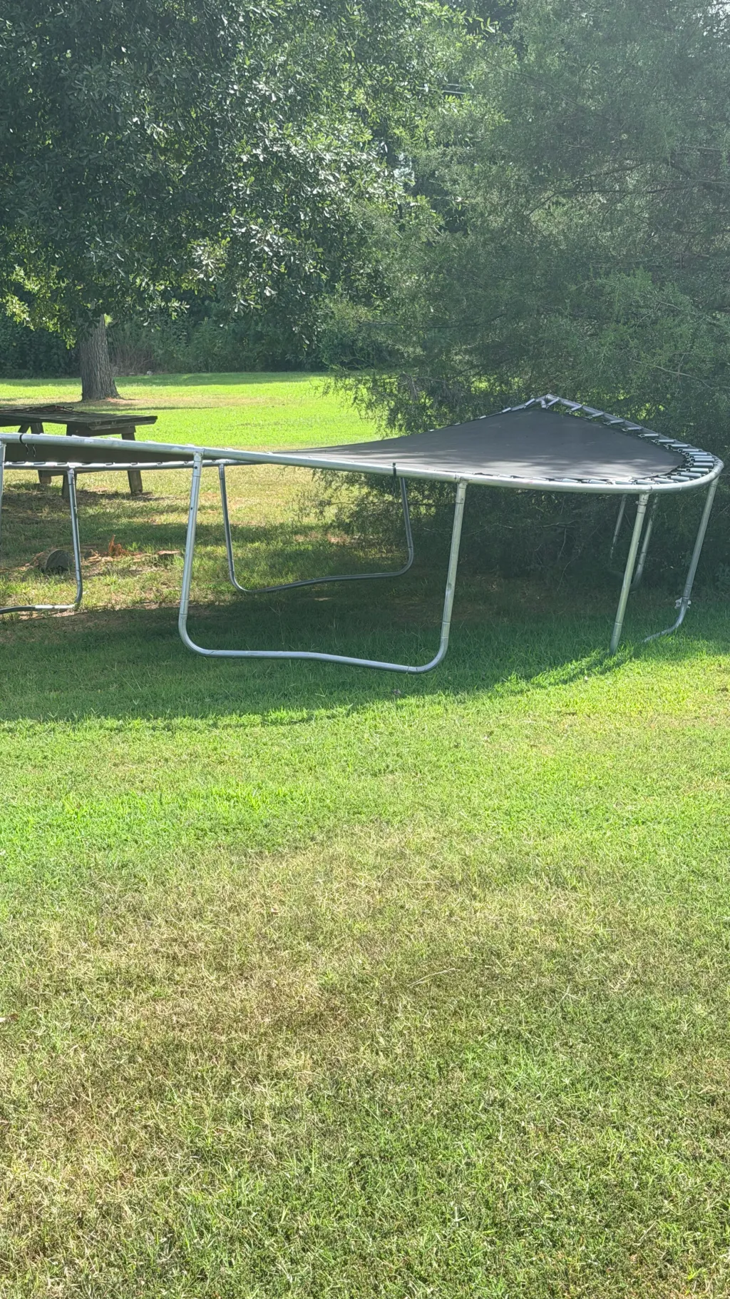 ai character: Bented  trampoline background