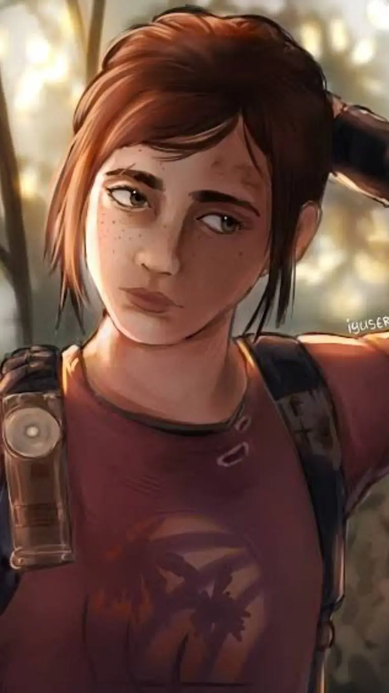 ai character: Ellie Williams  background
