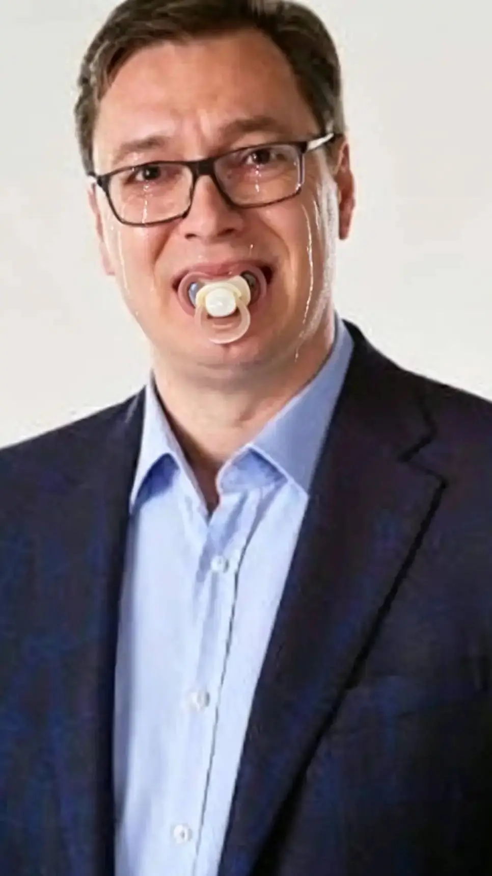 ai character: Vučić beba background